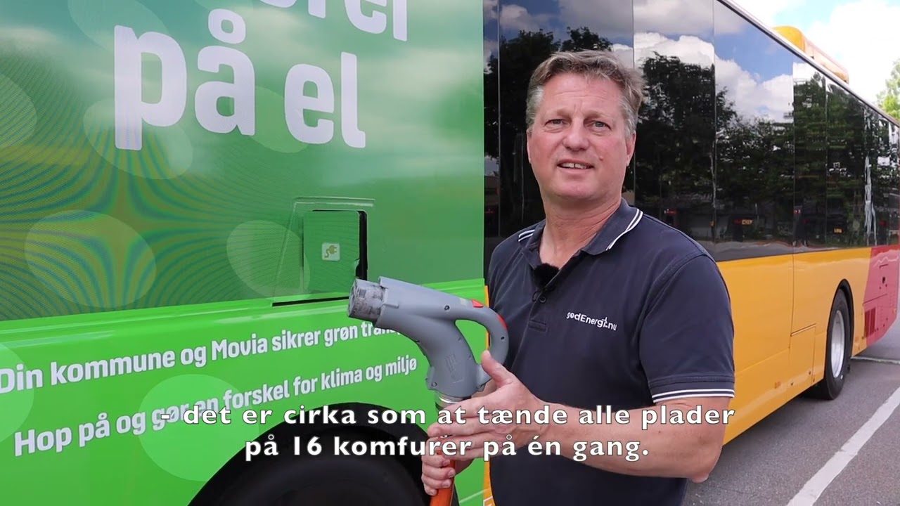 Sådan oplades elbusserne på linje 1A