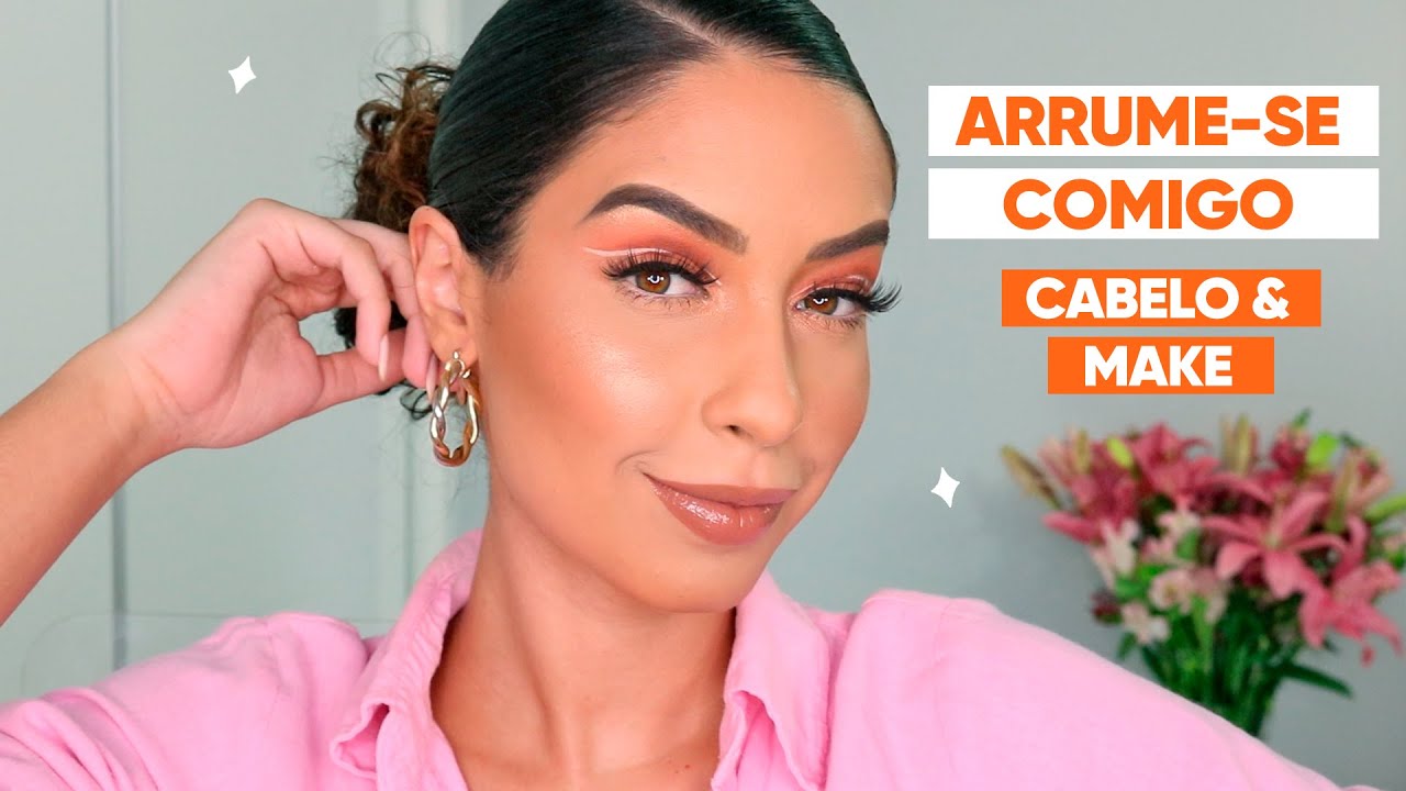 ARRUME-SE COMIGO: PENTEADO FÁCIL + MAKE BEM LINDA | JULIANA LOUISE