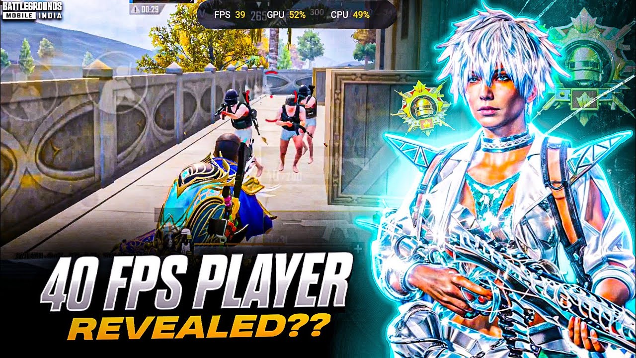 40 FPS REVEALED | 3 finger claw | fastest 40 fps player | BGMI 1v4 clutchs