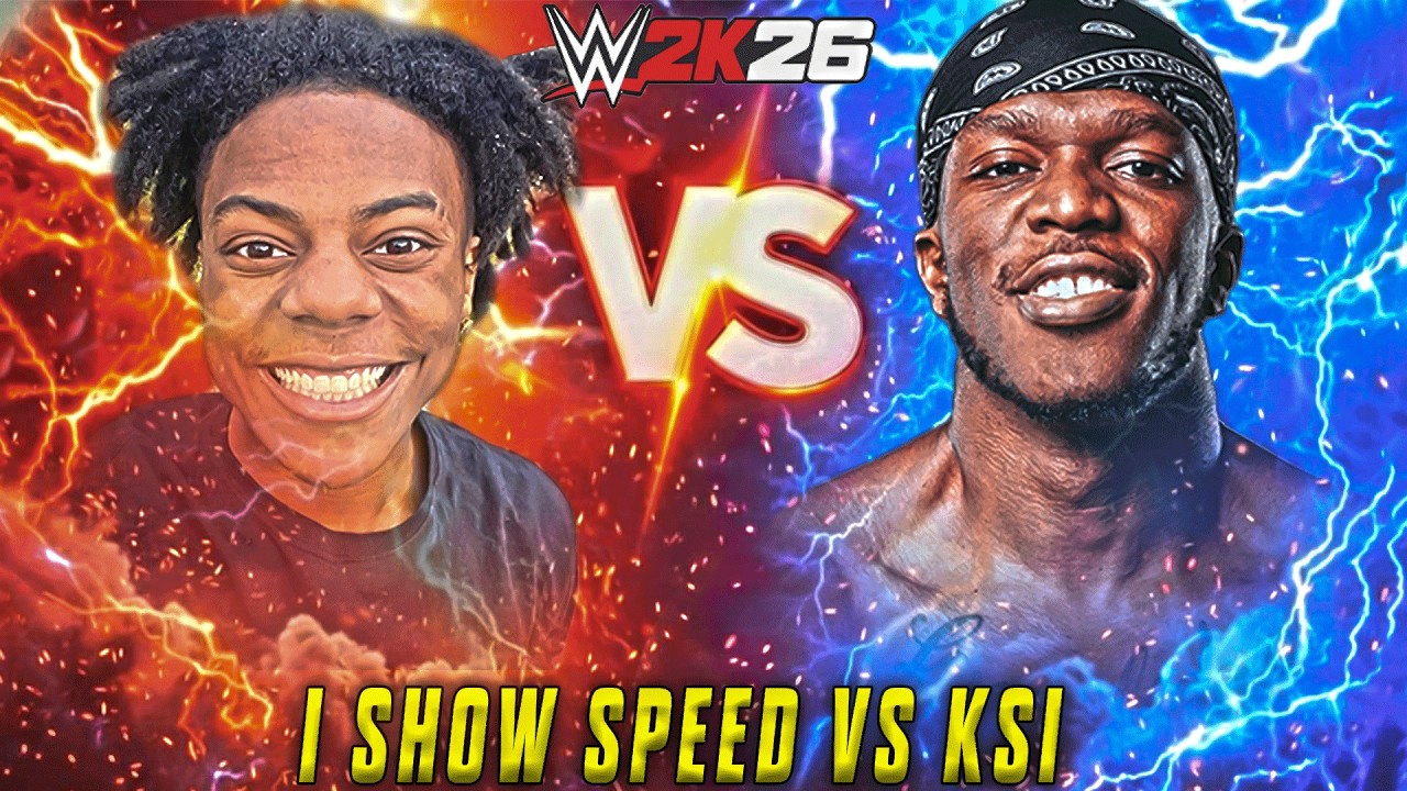 I Show Speed vs KSI: The Ultimate Showdown! WWE 2K26 MOD🐐🔥 #shotfeed