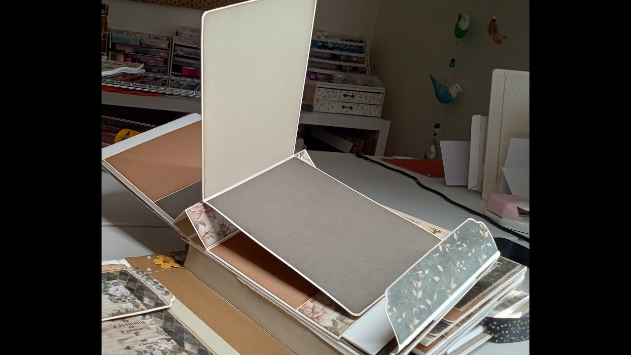 Tuto #7a de 12 | Album Pour Parents des Mariés (Débutant) | Pop-Up Page 5 | Scrapbooking