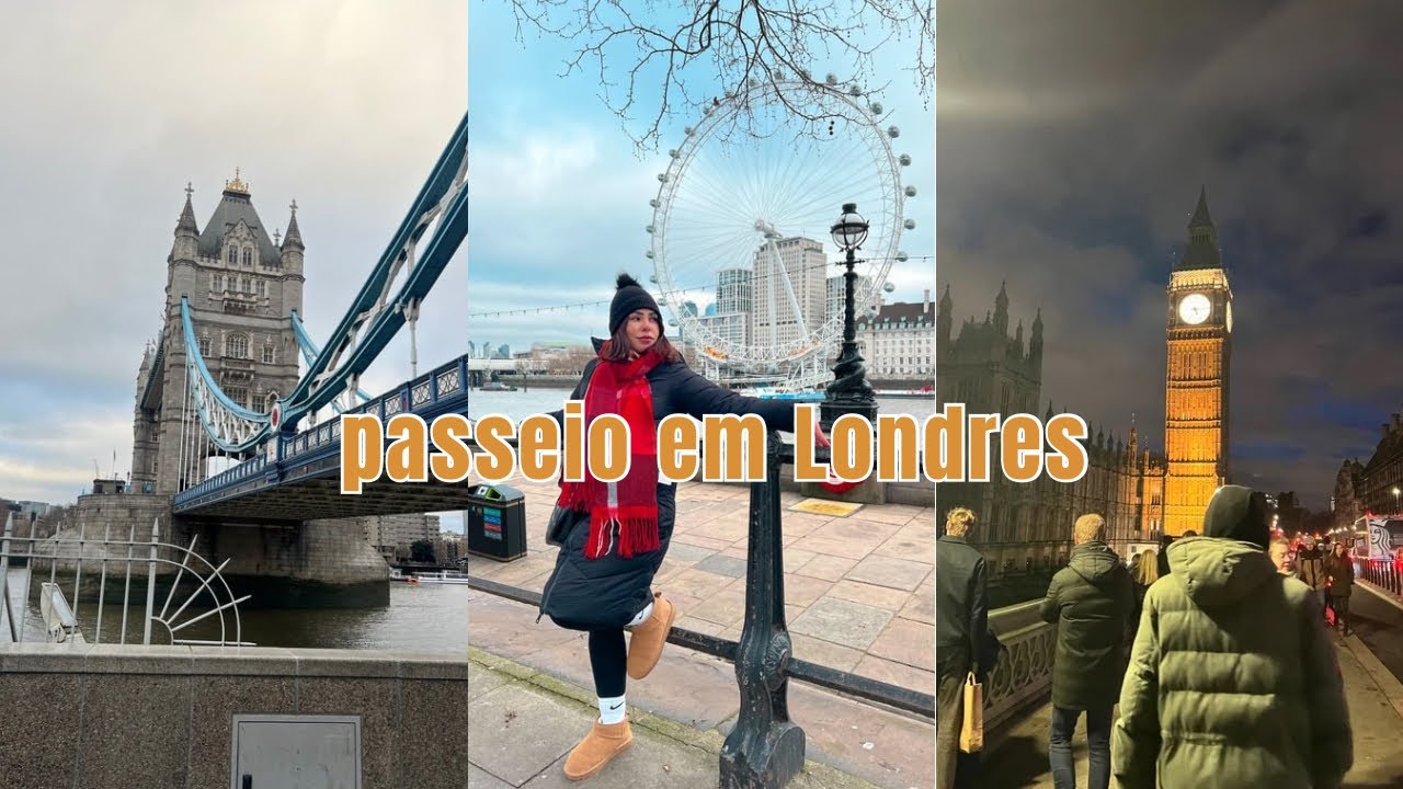 Passeio em Londres/ entramos na ponte towe Bridge/ o mês Mais frio de Londres 