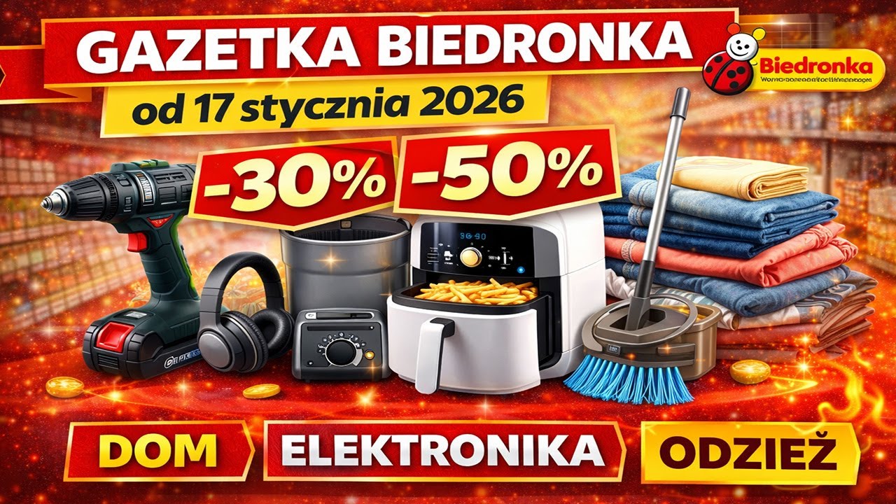 🔥 Листовка Biedronka от 17.01.2026 – Мега-акции на товары для дома, электронику и одежду!