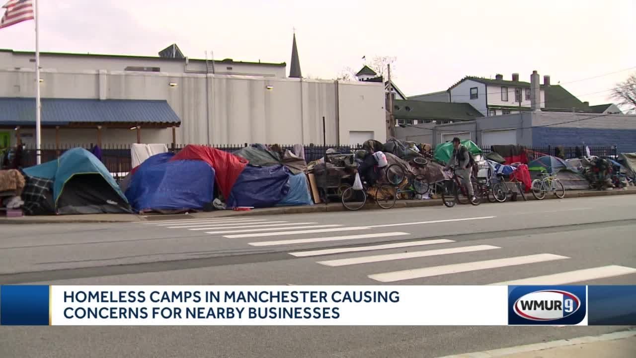 Homeless camp in Manchester causes concerns for nearby day care