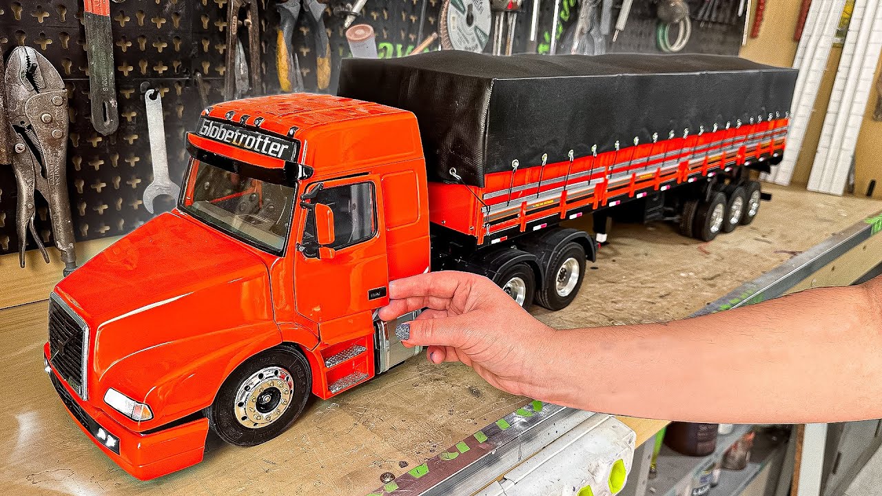 NOVO MINI CAMINHÃO QUE FUNCIONA DE VERDADE! (VOLVO NH MINIATURA)