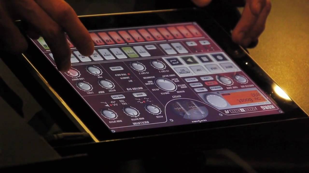 KORG iElectribe on iPad demo by Denkitribe