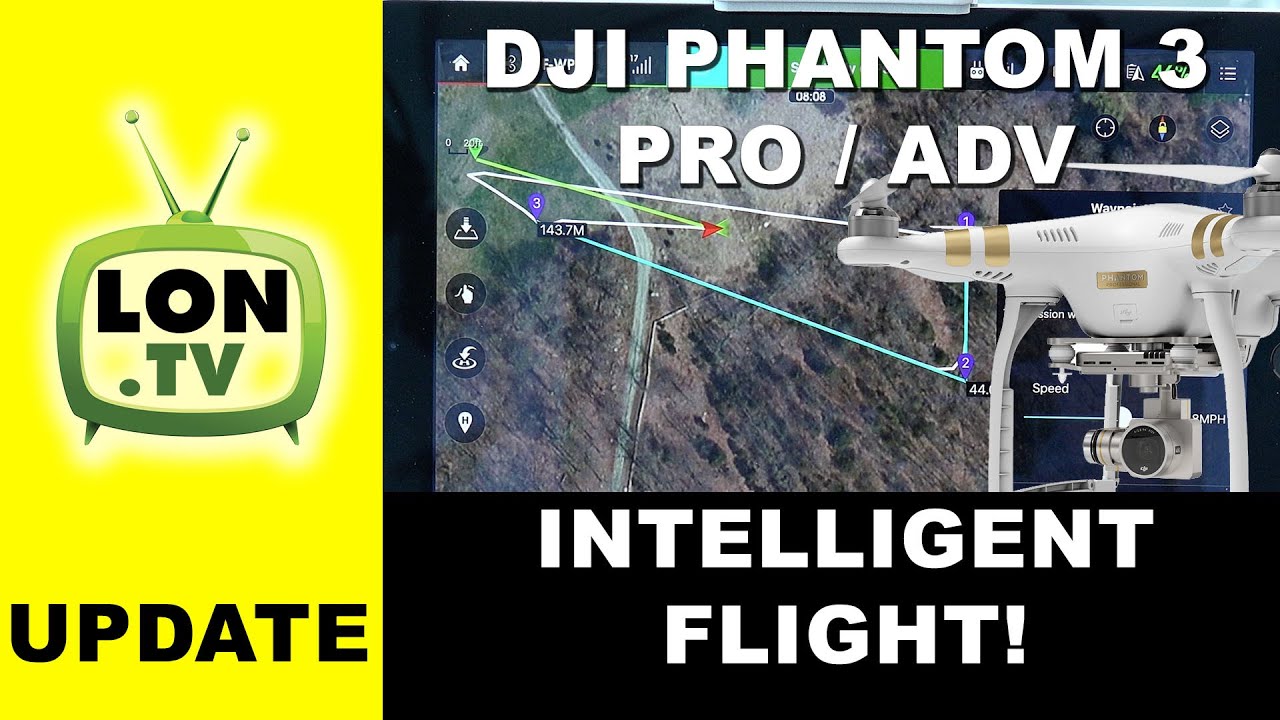 DJI Phantom 3 Drone - New Autonomous / Intelligent Flight ! - Waypoints , Follow Me , and Circular