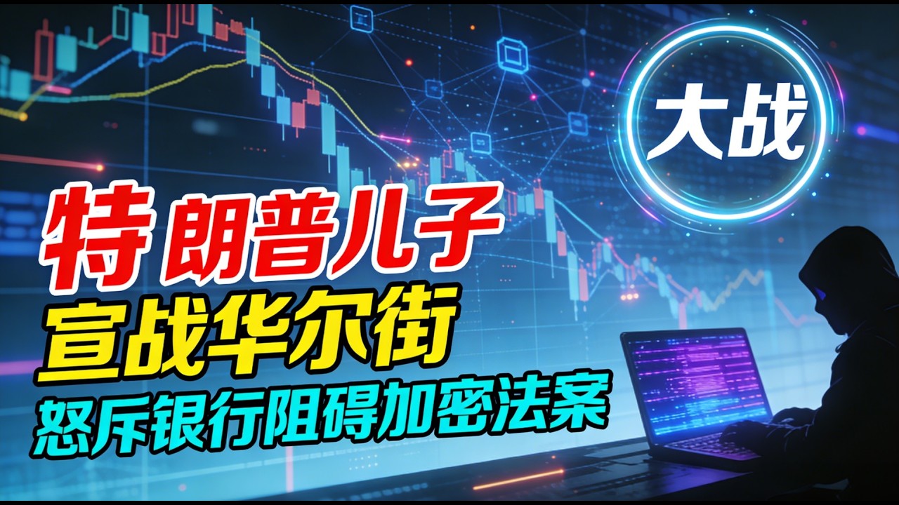 突发！特朗普儿子宣战华尔街！怒斥大银行阻碍加密方案进程
