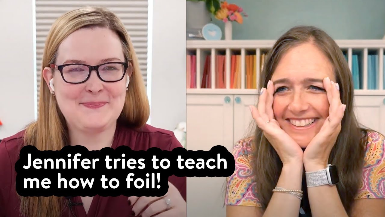 🔴 LIVE REPLAY - Jennifer McGuire teaching me how to use hot foil plates!