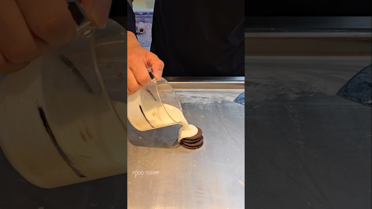 Oreo Ice Cream Roll  - Korean Street Food #shortvideo