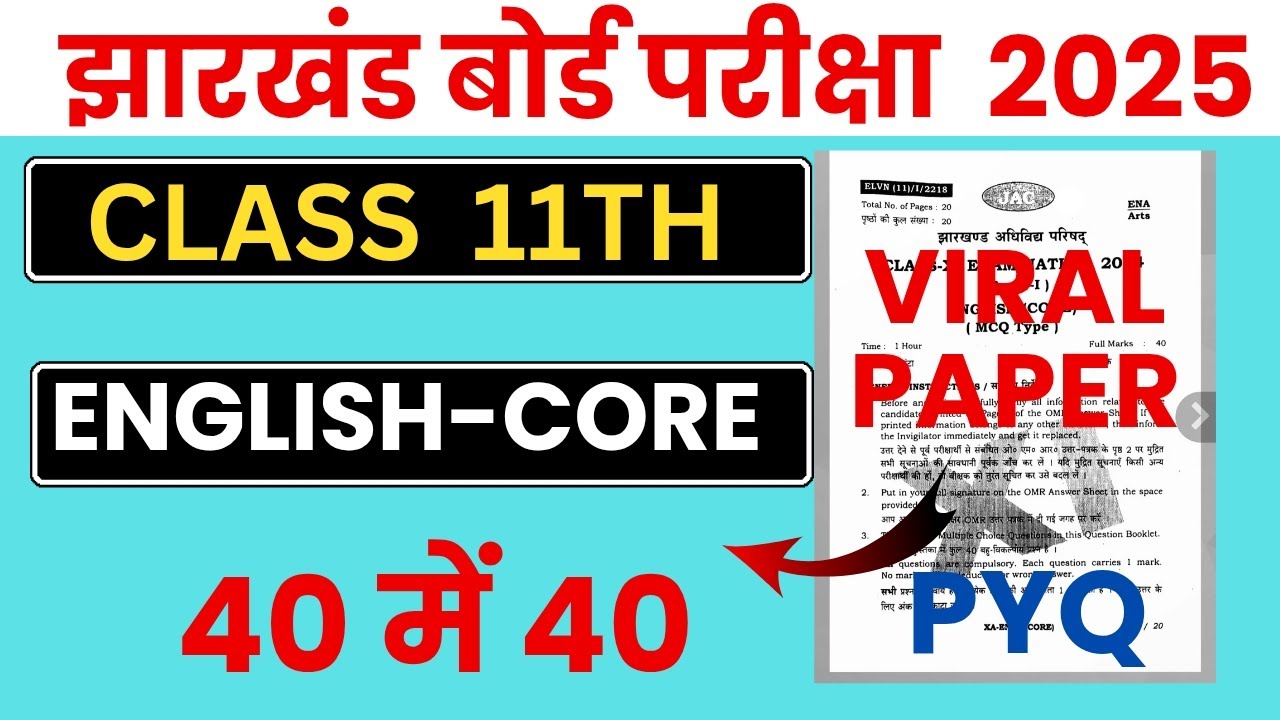 Class 11th English core MCQ 2025 ।। Objective Question Answer 
