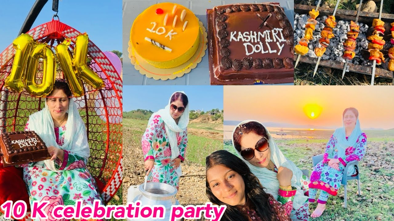 Alhamdulillah 10k Subscribers Complete |10k Celebration Party on Mangla Dam 🎉🎂🎉| Miss My Mum so Much