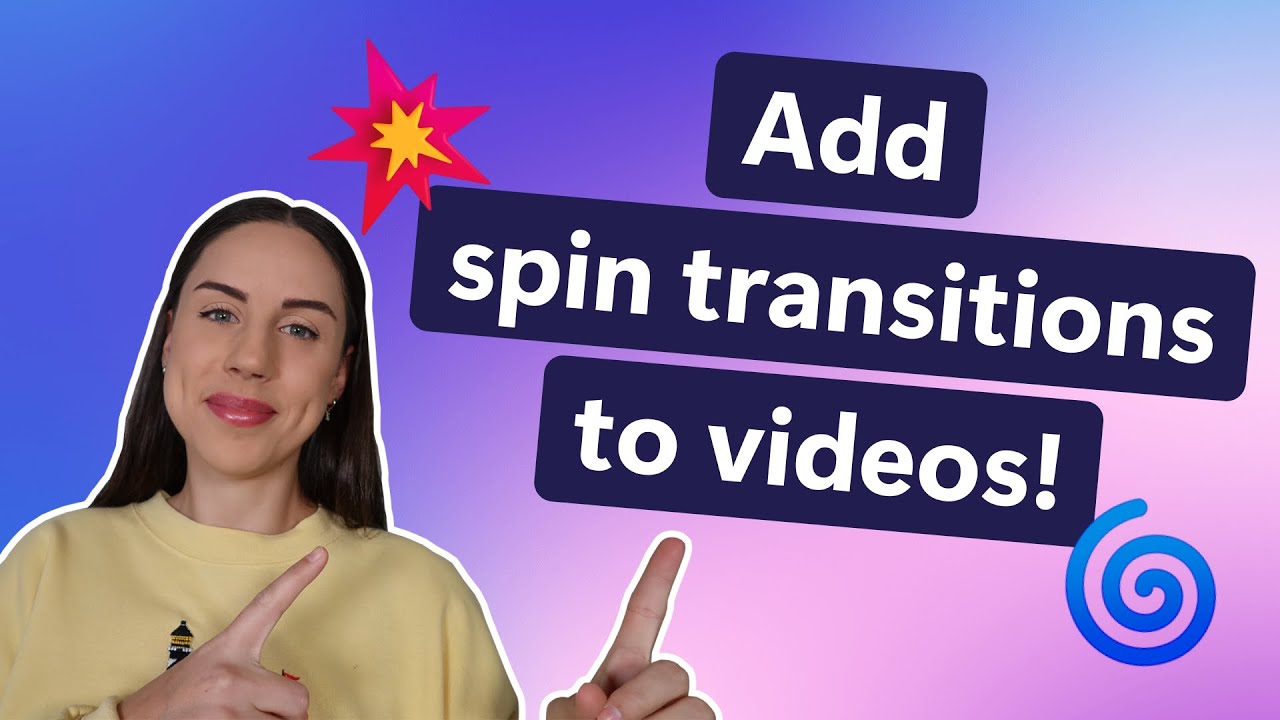 How to add spin transitions to videos