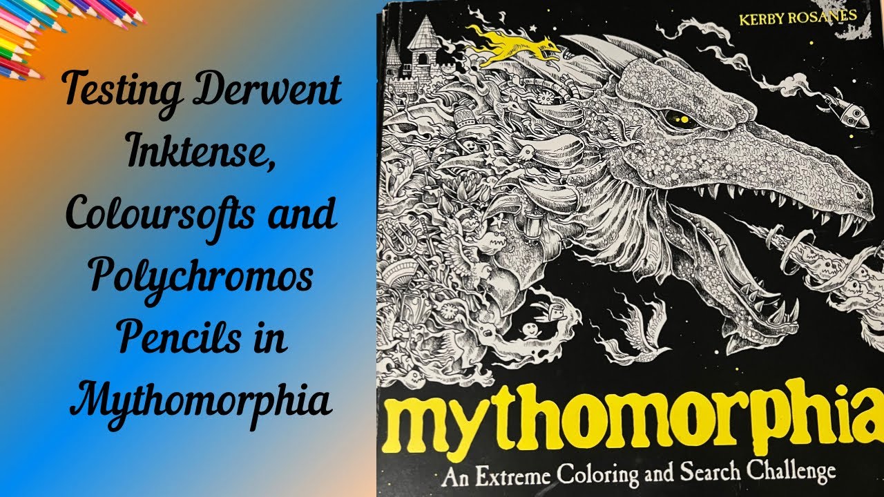 Putting Derwent Inktense And Coloursofts To The Test In Mythomorphia With Polychromos Pencils