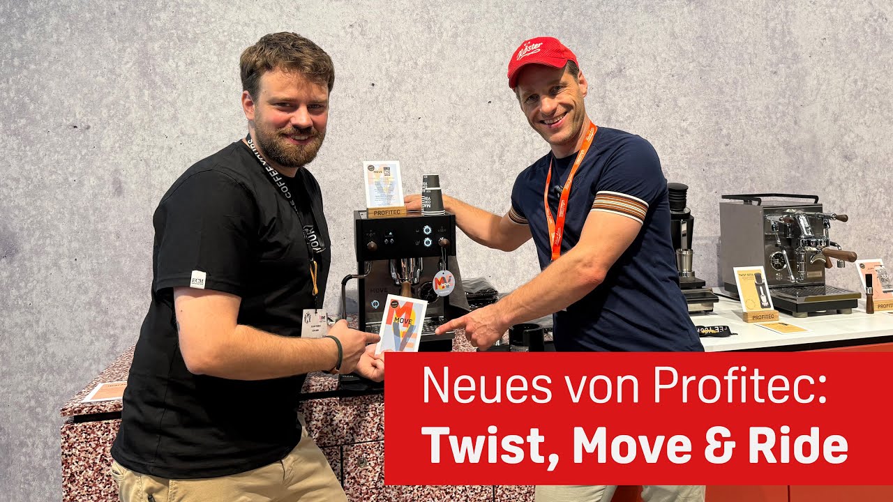 Profitec - neuer Single Doser Twist und Dual Boiler Ride & Move @ WOC Geneva 2025