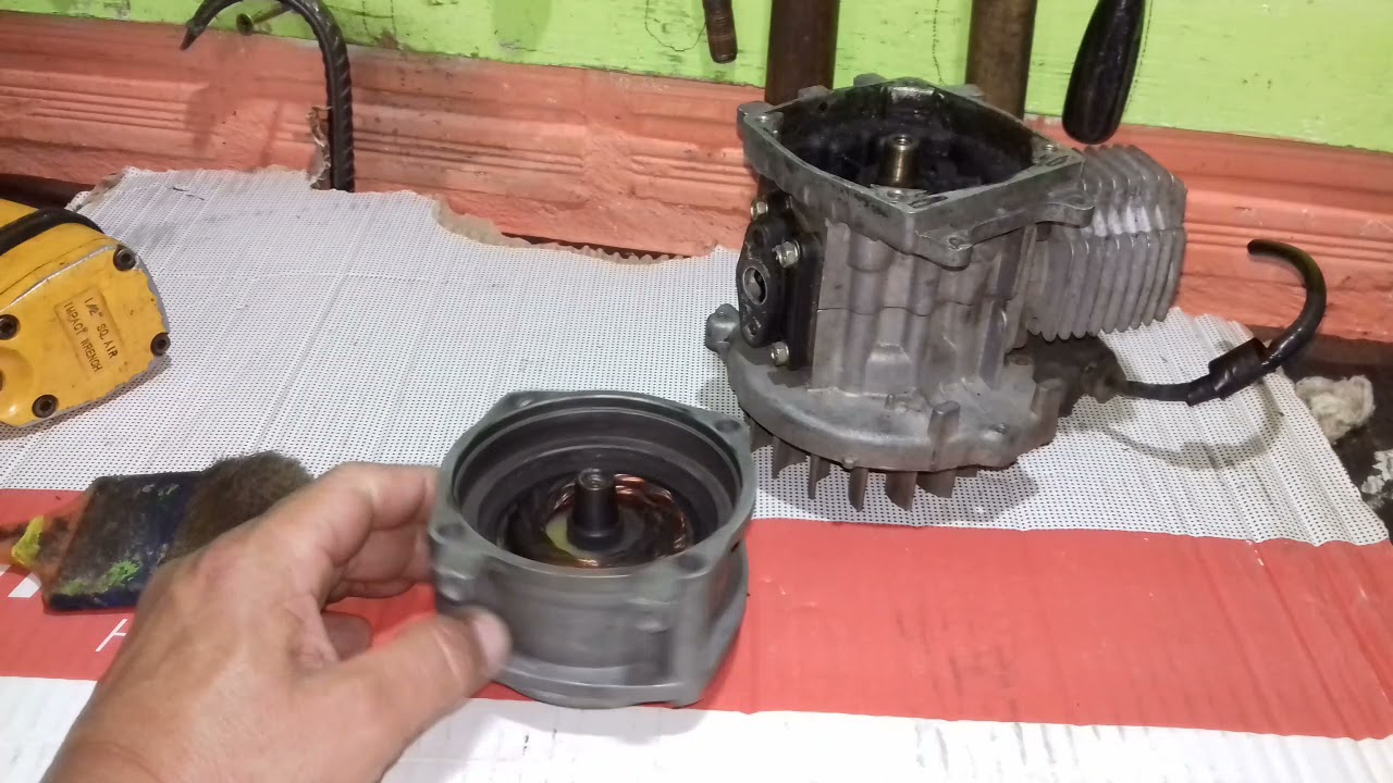 instalando motor de partida na mini moto 2 tempo