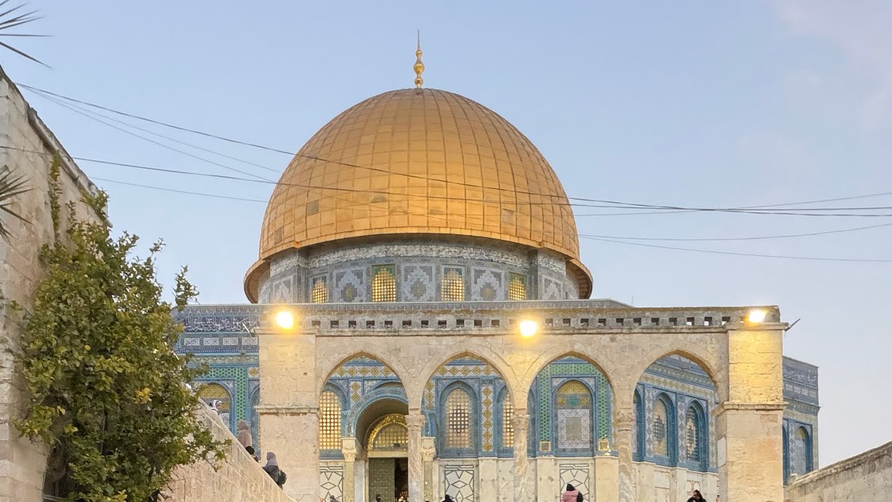Outside view from Dome of the Rock in Jerusalem 