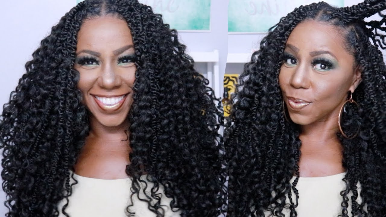 How To Get Individual Crochet Illusion Braids? Outre Boho Wavy Bomb Twist | Miko