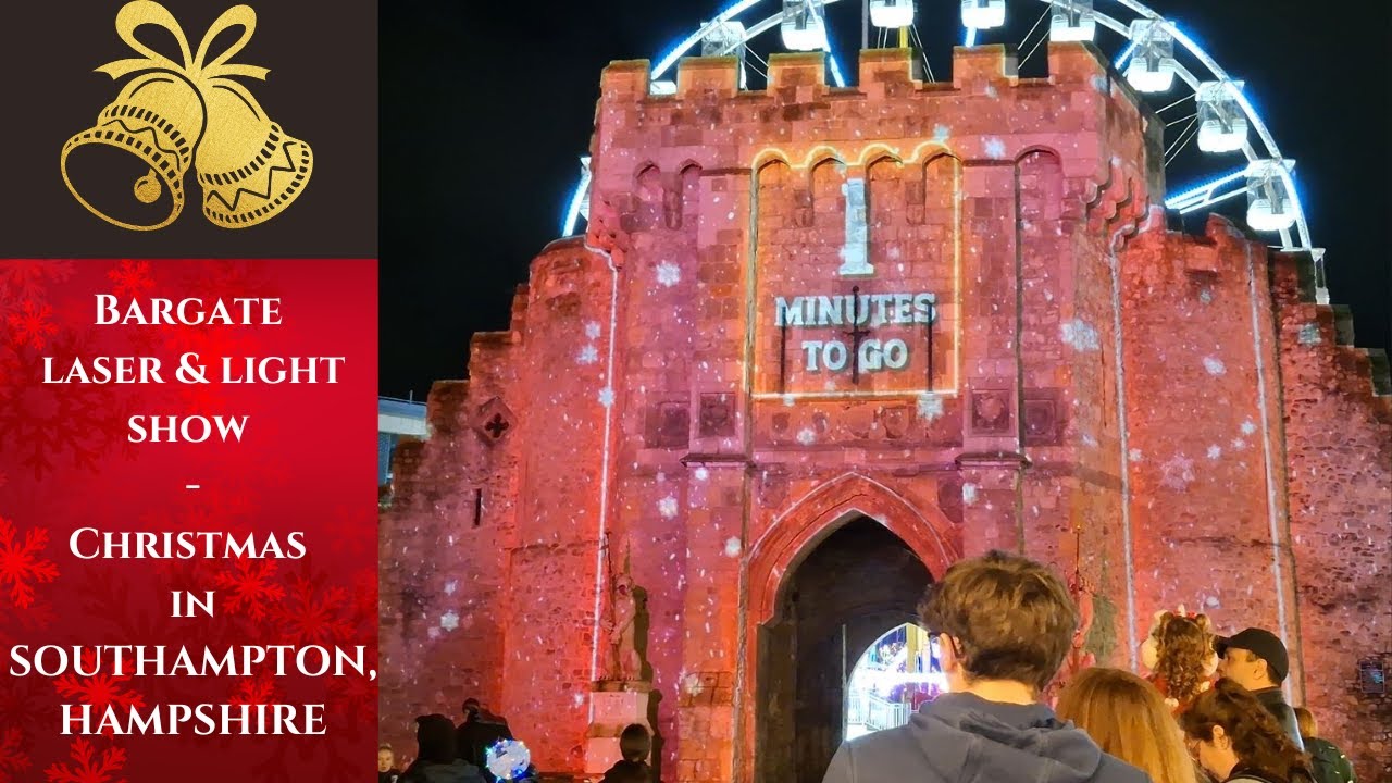 Southampton Bargate Laser & Light Show - Christmas 2025 | Hampshire | England