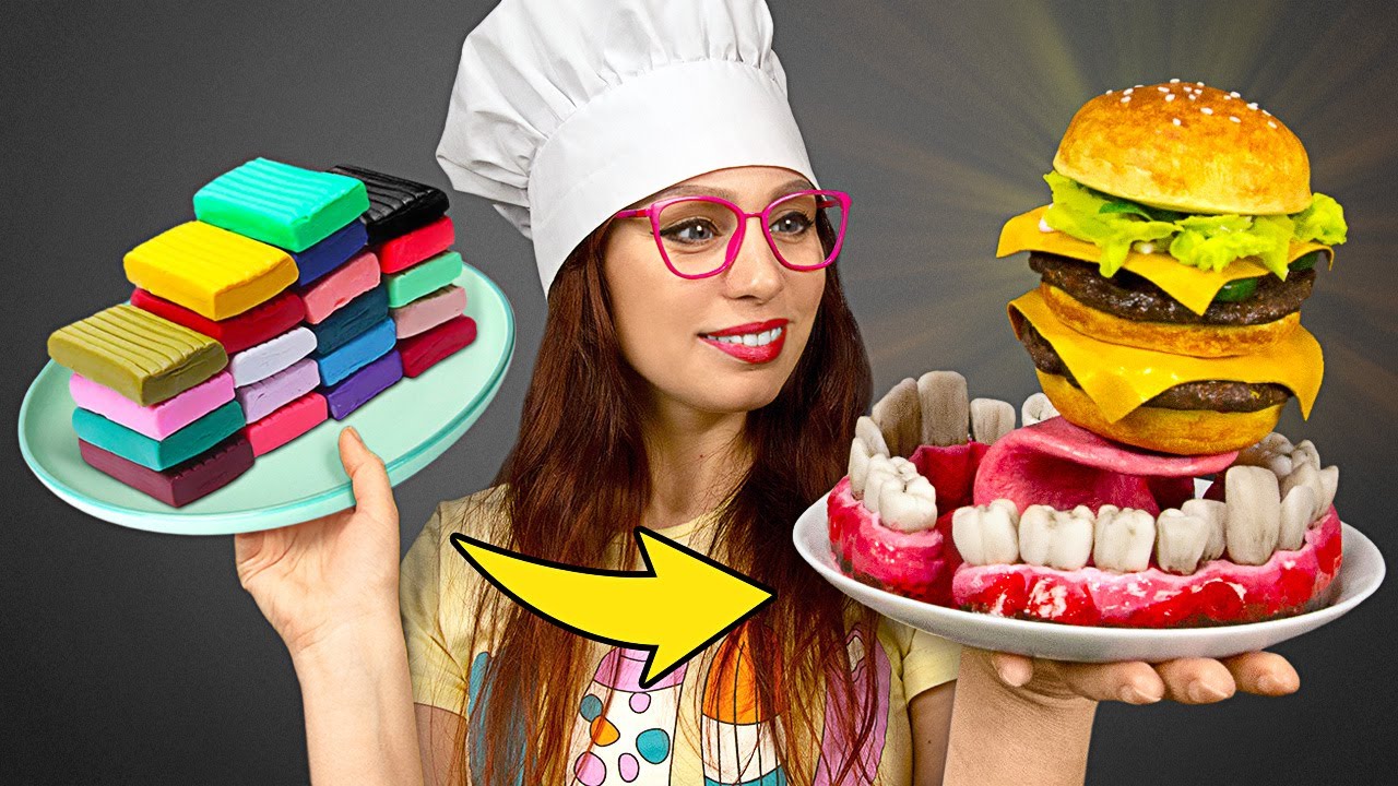 Monster Of Insatiable Appetite Eats The Tastiest Burger In The World! ӀӀ FANTASTIC DIY IDEA