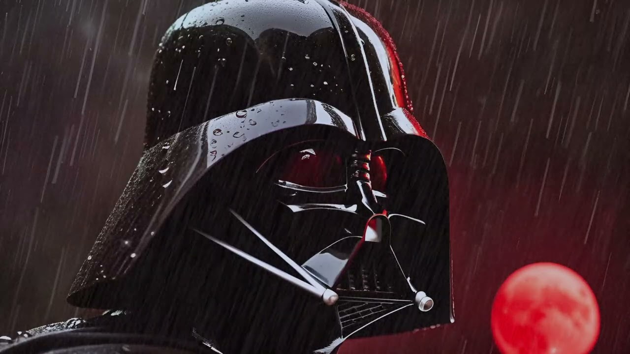 Non-Stop Darth Vader Breathing in the Rain | 8 Hours #starwarssounds #darthvader