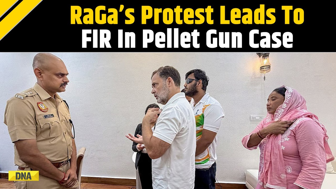 Rahul Gandhi Protest: FIR Filed In Pellet Gun Case After Rahul Gandhi's Sit-In At Police Station