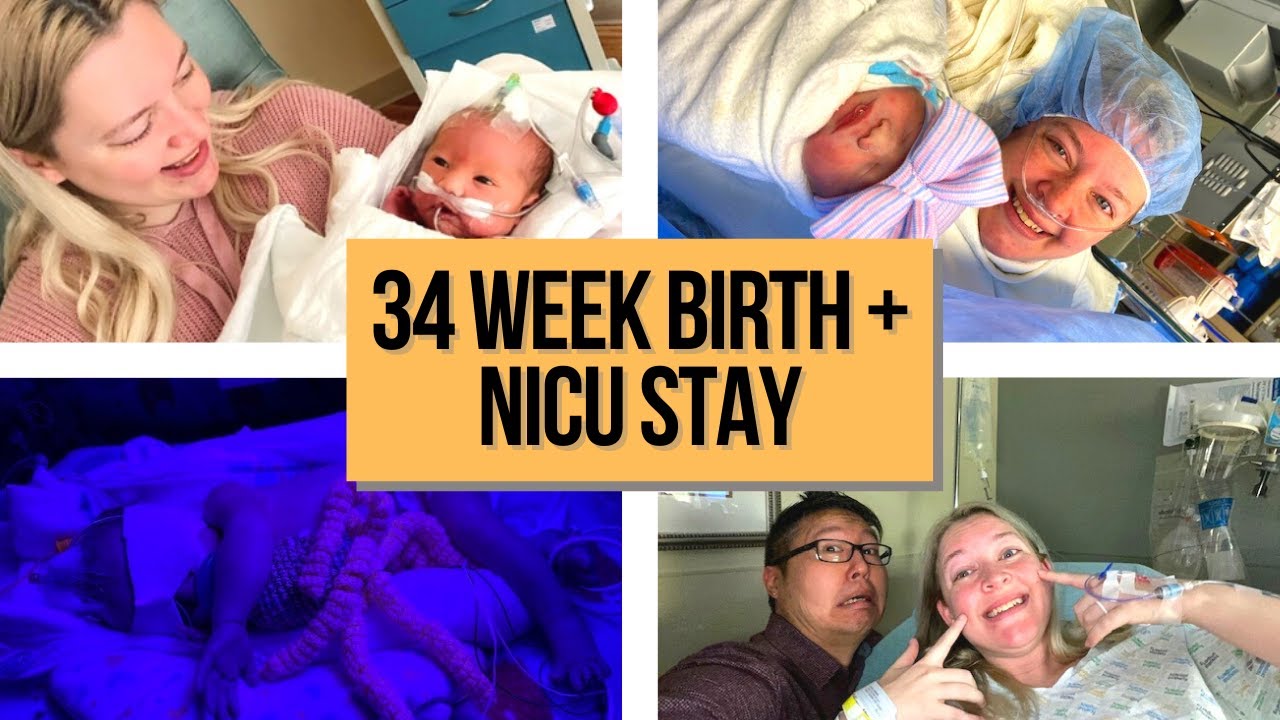 34 WEEKS PREGNANT BIRTH STORY | NICU Stay Length and One Year Updates!