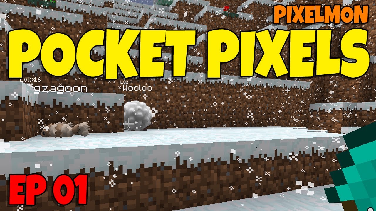 POCKET PIXELS Yellow - Episode 1 - playing Pixelmon with no Minecraft experience