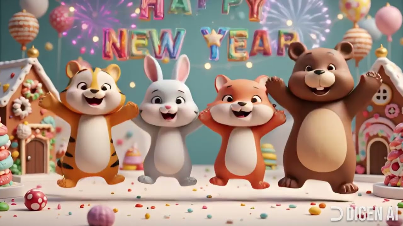 🎉 새해 동요 & 동화 모음 | 새해 풍선 여행 + 보니와 친구들