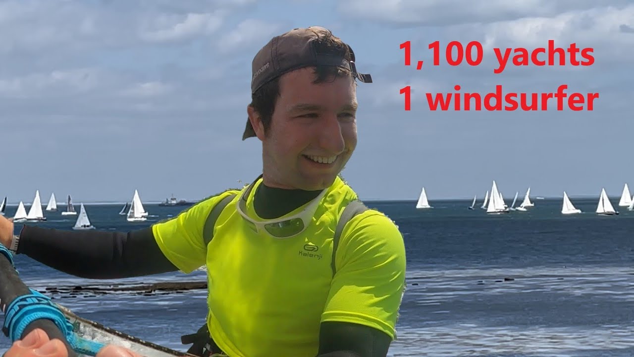 I WINDSURFED through Round the Island Race 2023