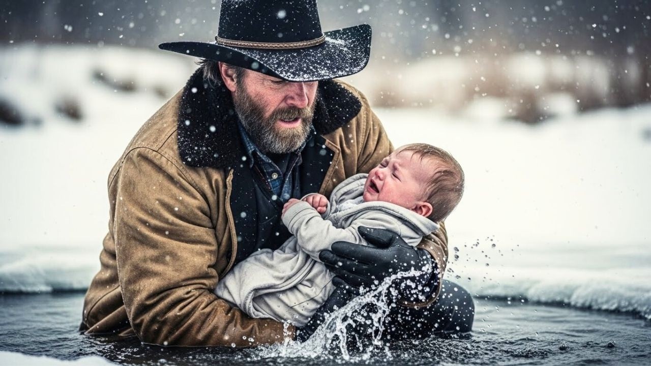 They Threw a Baby Into an Icy Creek — A Cowboy Turned Back When He Heard “Mama”