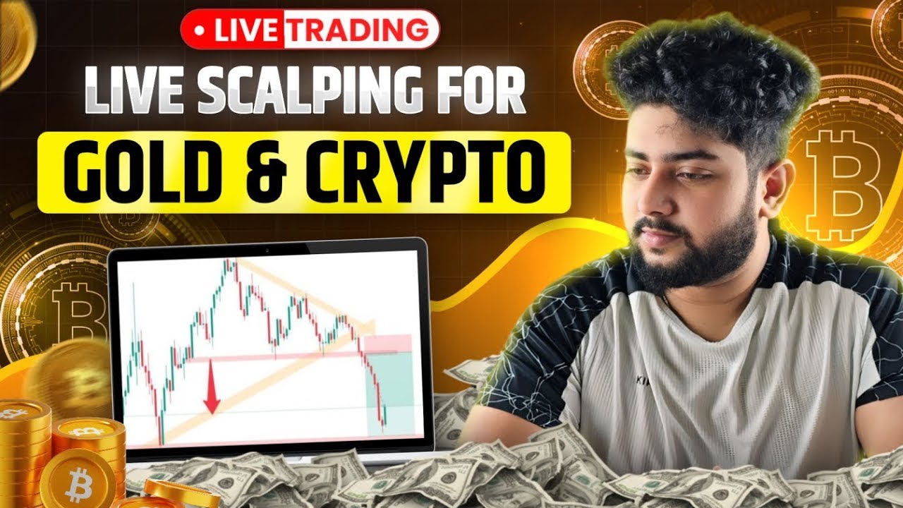 Live Crypto and Gold Scalping Trading | 10 February | #goldtrading #cryptotrading #bitcoin