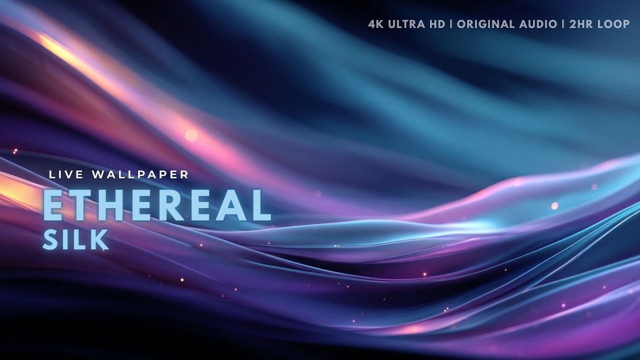 Abstract OLED Wallpaper: Ethereal Silk | Signature Series (2 Hours Original Audio) [Live Wallpaper]