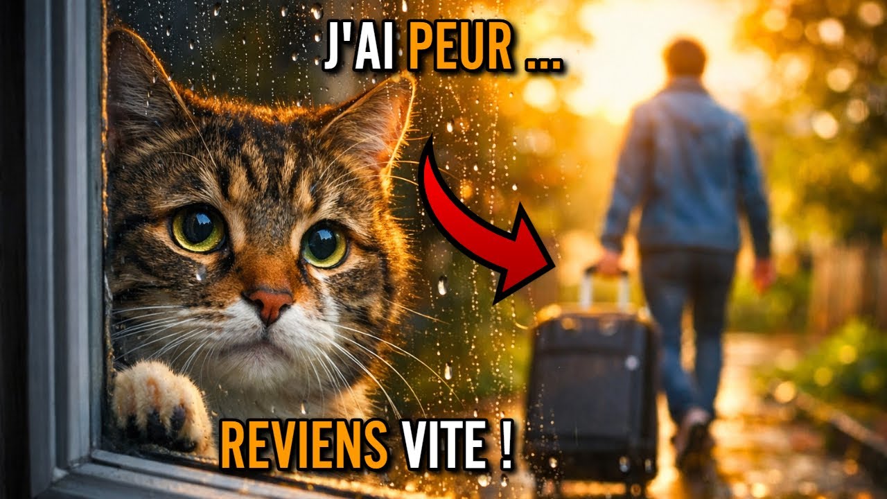 Ce que ressent votre chat quand vous partez ...
