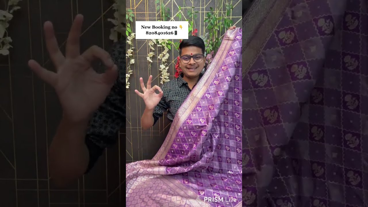 💖Karbharin Sarees Se Raj Bhaiya Aa gaye hai Live 💖 Booking no 8308414222📱✅| | #paithani # saree