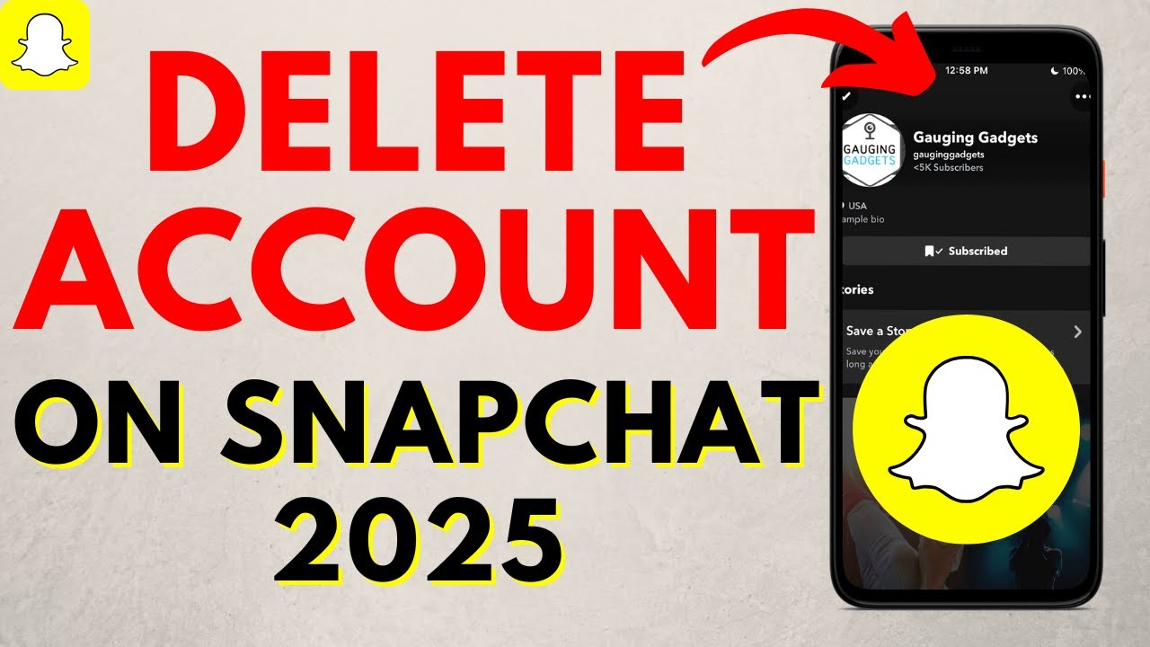 How to Delete Snapchat Account - 2025