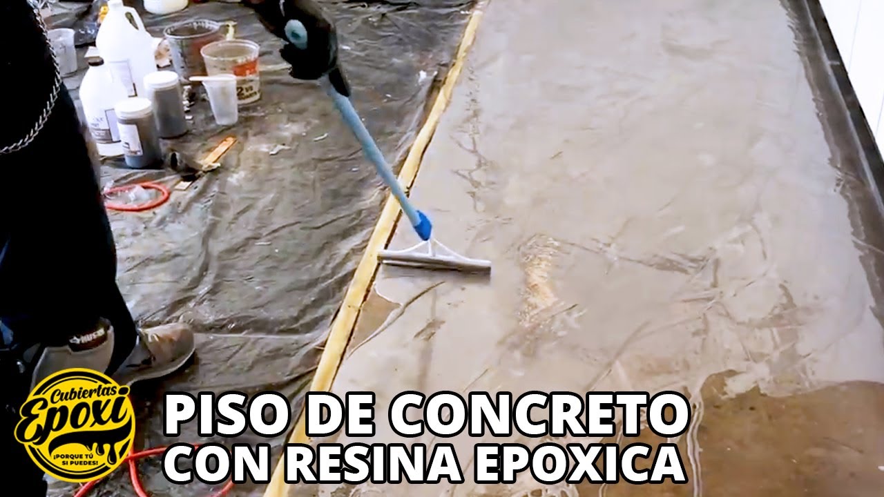 Piso De Concreto Con Resina Epoxica Marmoleado