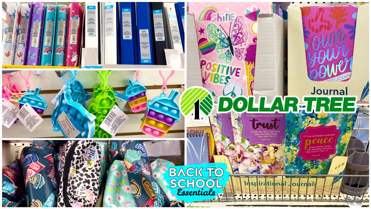 DOLLAR TREE BACK TO SCHOOL 2023 * SCHOOL SUPPLIES SHOPPNG *