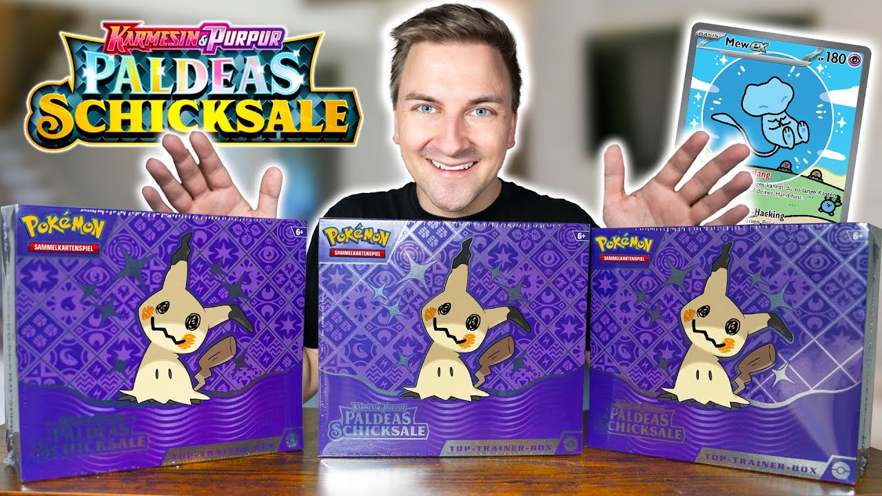 Ich öffne Paldeas Schicksale TOP TRAINER BOXEN für SHINY MEW | Pokémon Booster Opening