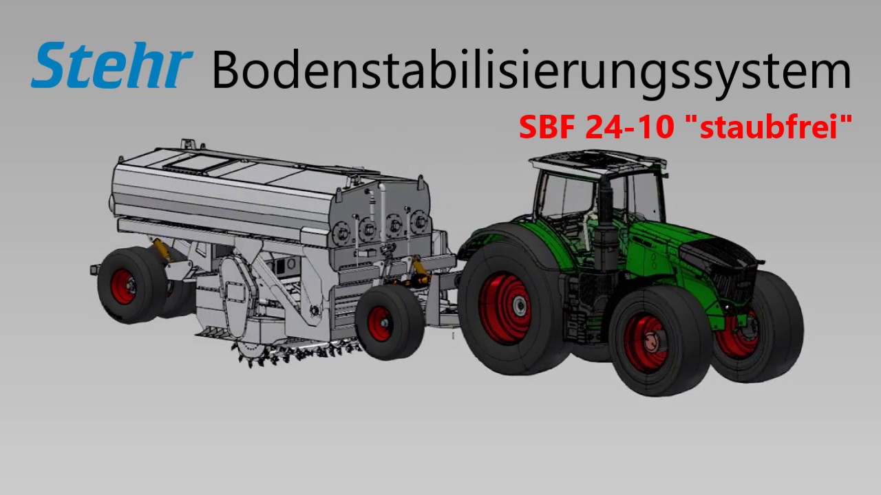 Weltneuheit - Bodenstabilisierungssystem Stehr SBF 24-10 staubfrei