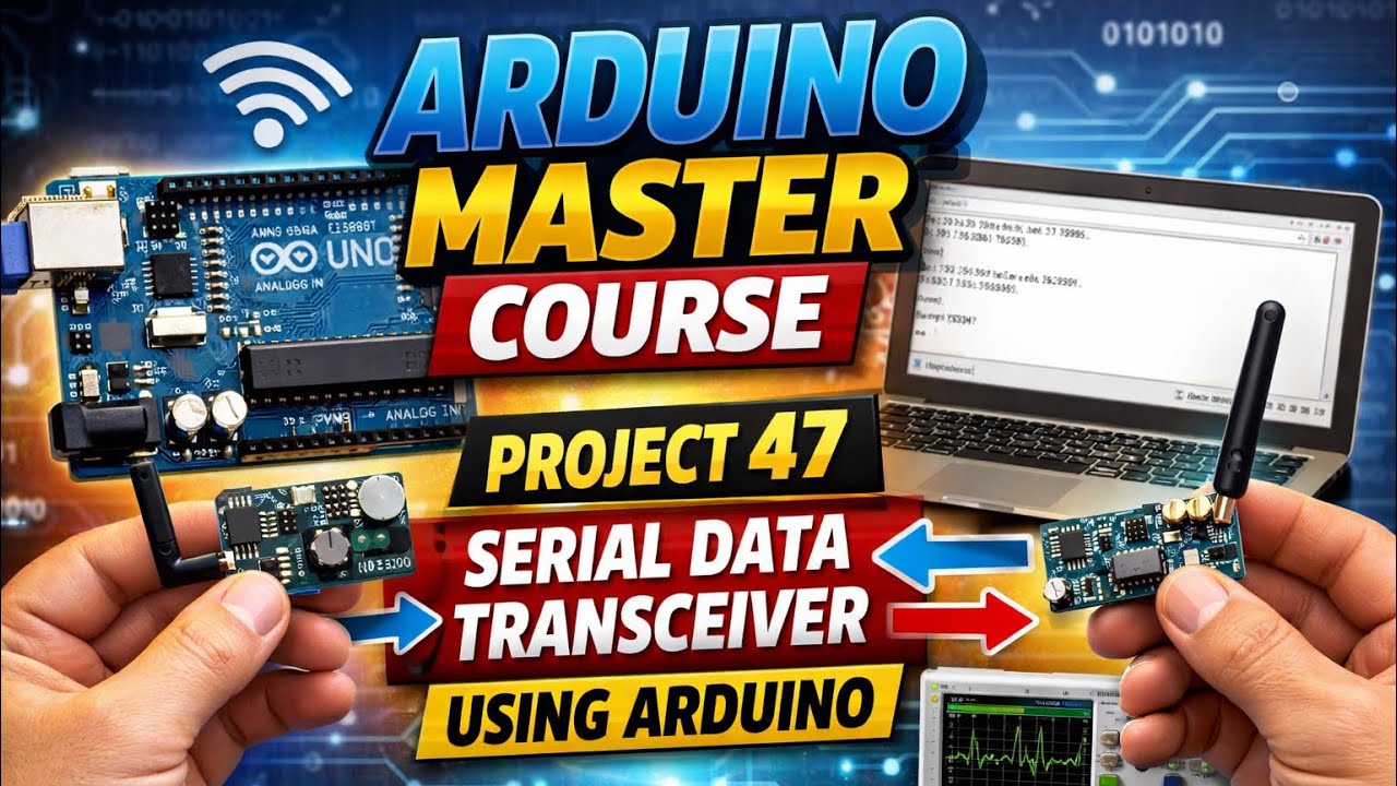 Arduino Master Course Project 47 :  Serial Data Transceiver Using Arduino