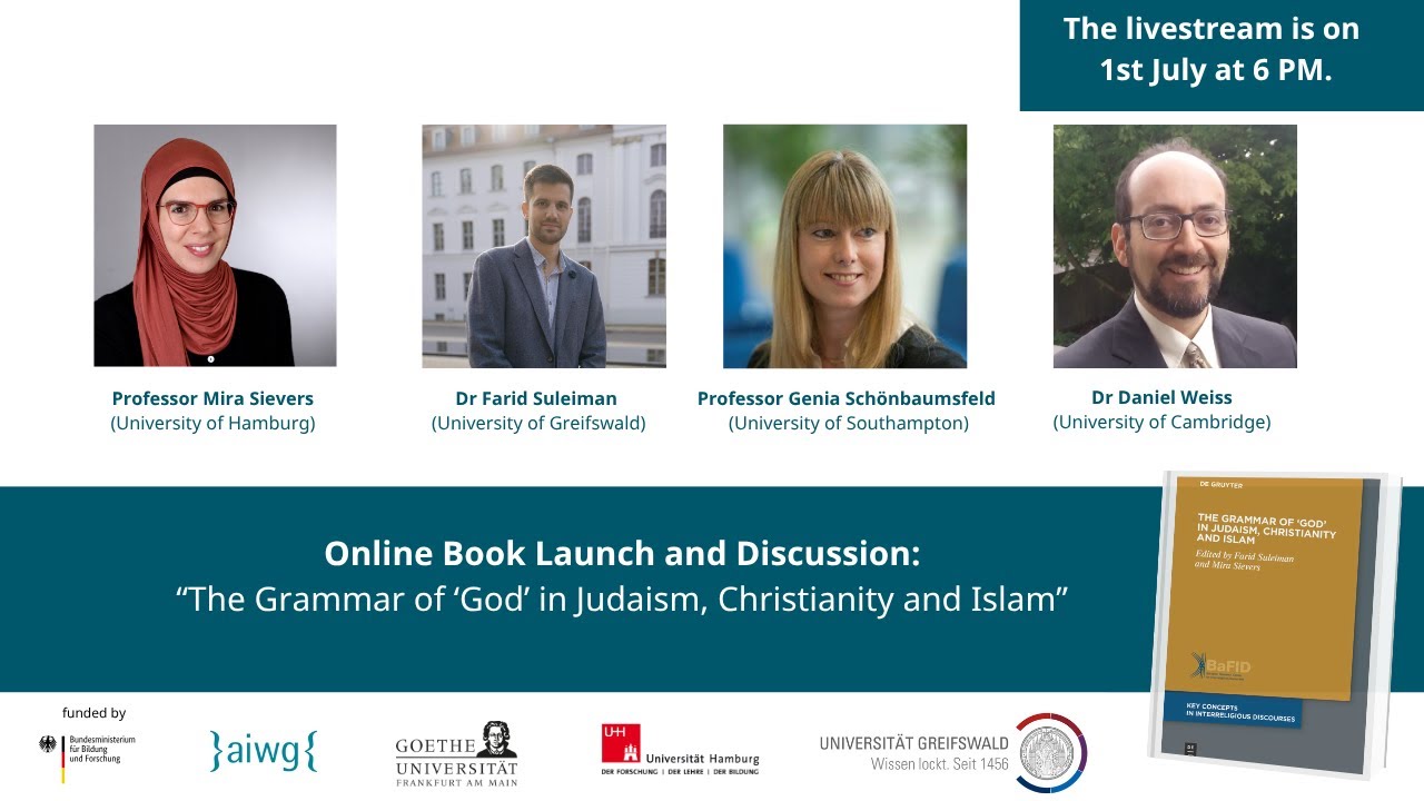 Book Talk: „The Grammar of ‘God’ in Judaism, Christianity and Islam“