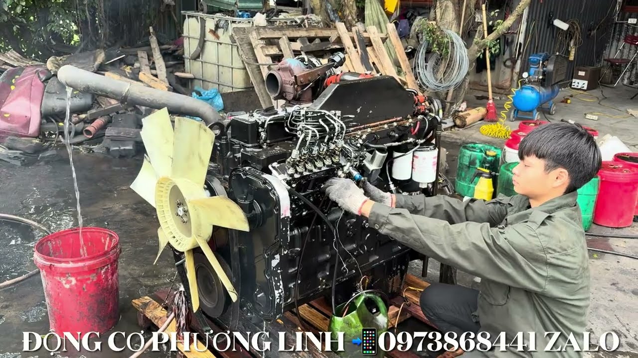 Động Cơ CUMMINS 6CT114 230HP 2200VT NGUYÊN ZIN AECẦN LH☎️0973868441 ZALO