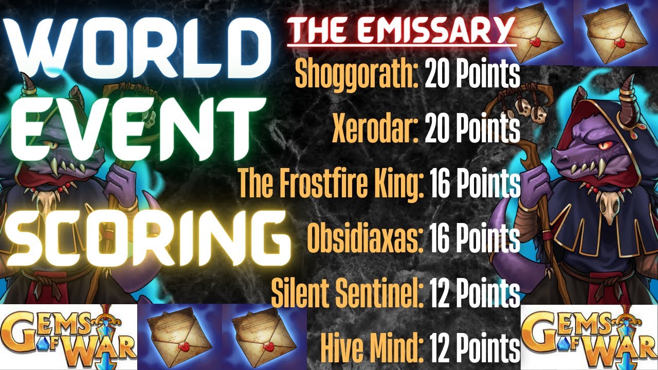 Gems of War World Event Scoring Nov. 14th 2022 / The Emissary