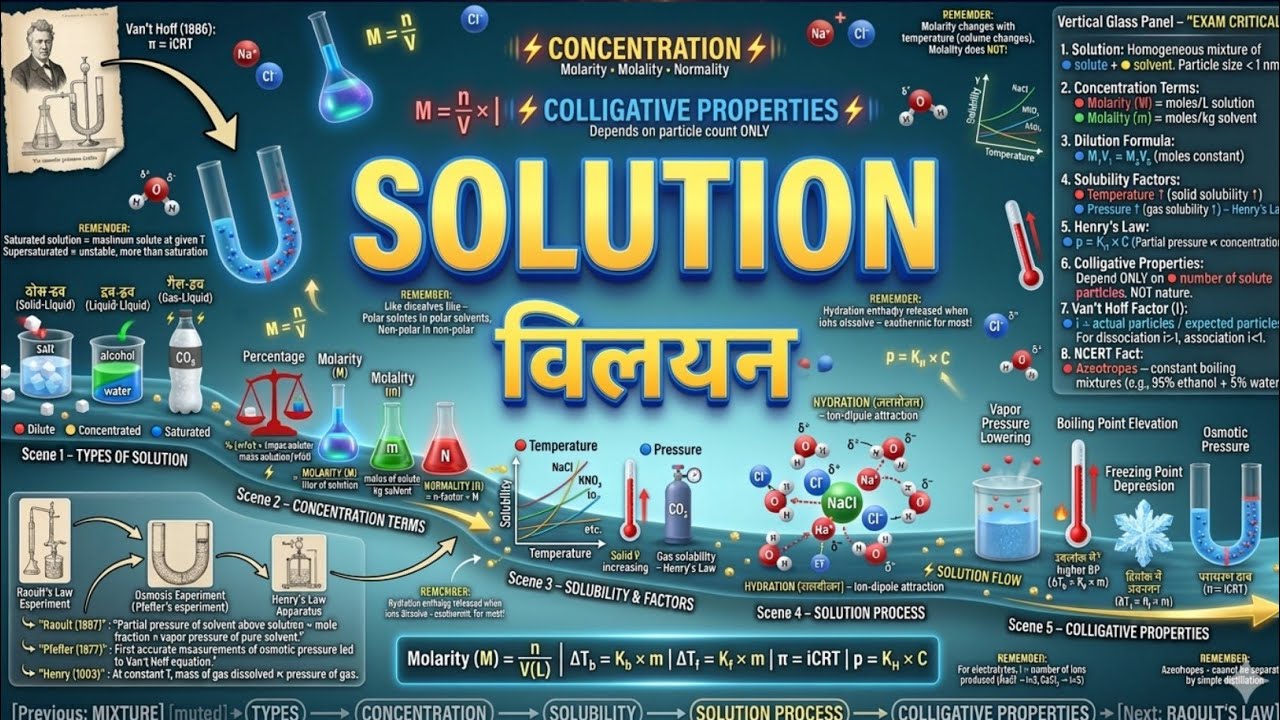 What is Solution in Chemistry? Complete Explanation with Examples | Board + Competitive Exams