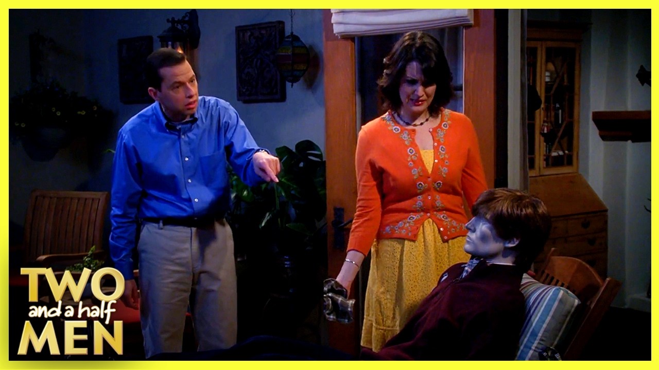 Rose’s Husband Proves Alan’s a Dummy | Two and a Half Men