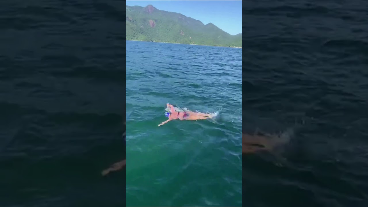 Pr&aacute;tica do nado crawl em &aacute;guas abertas