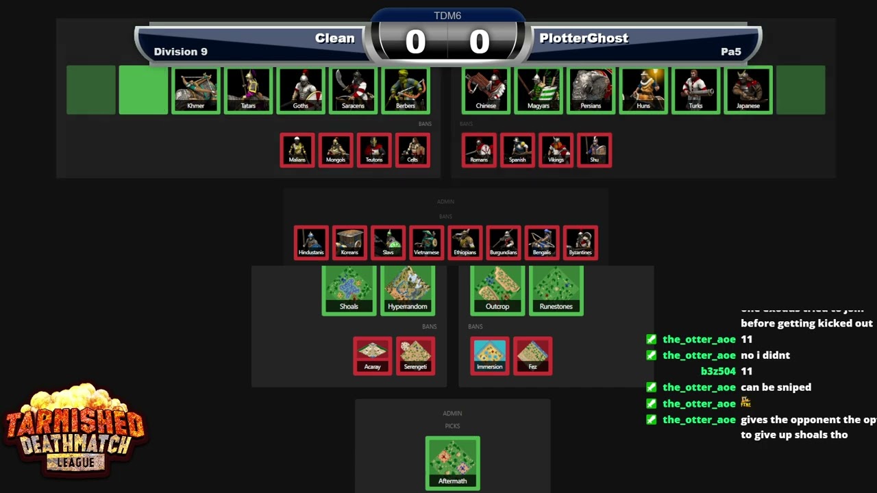 Pl0tterGh0st vs Clean - Division 9 | Tarnished Death Match Season 6 | Casted by Luckykharms