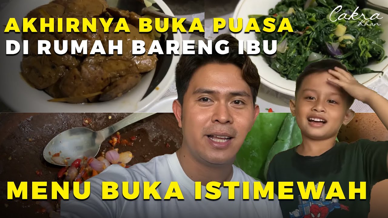 Akhirnya buka di rumah bareng IBU ku tercintaa dengan menu buka istimevvvvvaaah