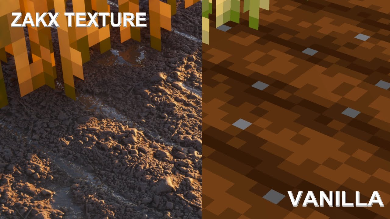 ZaKx Texture 2048x vs Vanilla | Minecraft